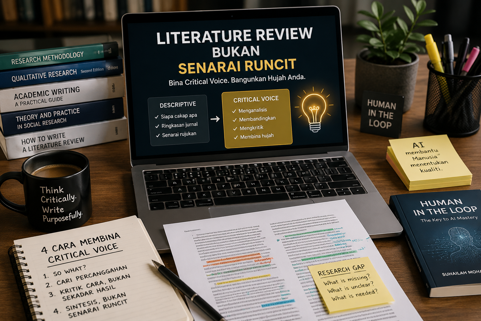 Literature Review bukan senarai runcit